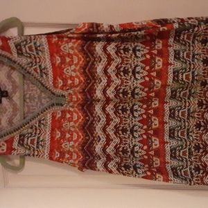 Women's v neck beaded tank top